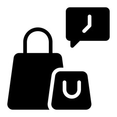 flash sale glyph icon