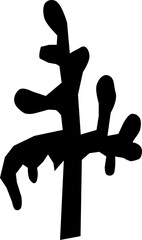  Koral morski – czarno-biały symbol natury © Laura