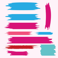 Vector Editable Stroke for download | Paint brush Stroke Royalty free