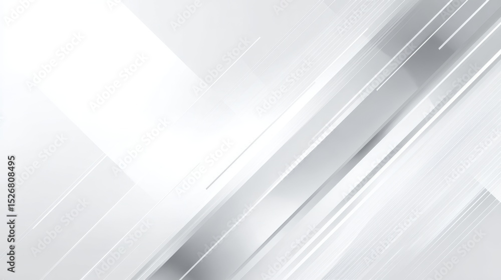 Aufkleber geometric grey and white diagonal lines forming dynamic abstract pattern, representing modern techno