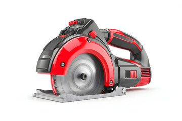 Fototapeta premium High-Quality Image of a Cordless Circular Saw on White Background