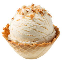 Delicious ice cream image isolated on a white Background