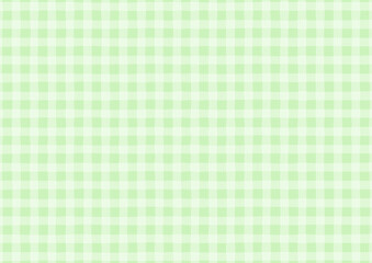 かわいい手書き風の黄緑のチェック柄背景　イラスト　ベクター

