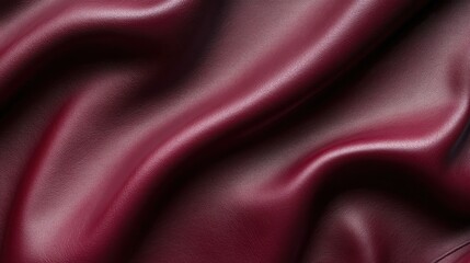 Fototapeta premium smooth maroon leather texture upholstery surface rich grain for luxury furniture branding designs graphic design backgrounds packaging