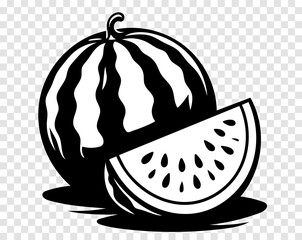 A watermelon is cut in half and placed on a table