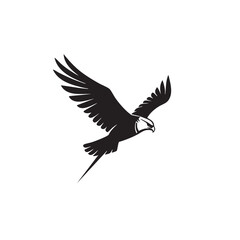 Obraz premium Majestic Eagle in Flight A Powerful Symbol of Freedom and Soaring Heights