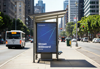 Street Billboard Mockup 28