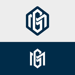GM and MG Letters Logo Design - Letters initial Logo Design-01