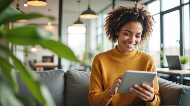 Marketing Professional with Digital Tablet - Strategizing Cross-Platform Brand Consistency for Marketing Communication, Content Strategy, and Integrated Media Campaigns