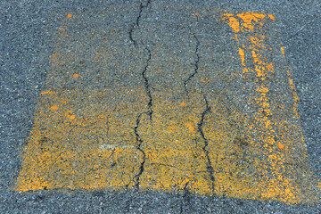 yellow asphalt texture