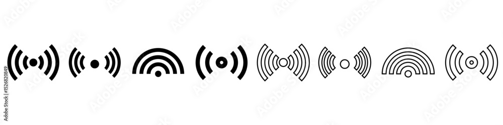 Poster wi fi icon vector set. signal illustration sign collection. mobile communications symbol. internet w