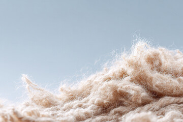 closeup of natural wool texture highlighting its softness and warmth