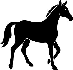 horse silhouette vector