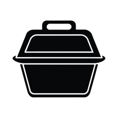 Outdoor Food Container Icon Vector Illustration