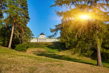 Kachanivka Palace Viewed Across Sunlit Park