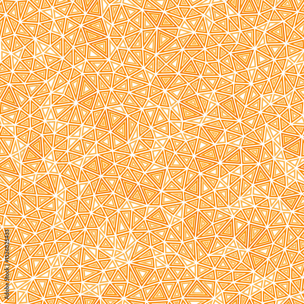 Poster triangular pattern background. multiple repeated inner triangles. small triangles size. one tone col