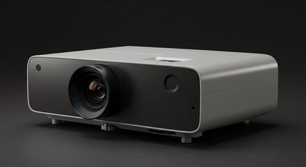 Modern projector design with dark background