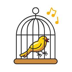 bird in cage