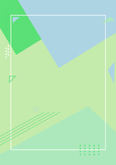 simple a4 geometric line design template vector