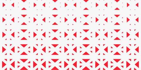 Dynamic seamless pattern featuring staggered square motifs in contrasting red and white. Ideal for fabric prints, wrapping paper, or bold graphic projects.