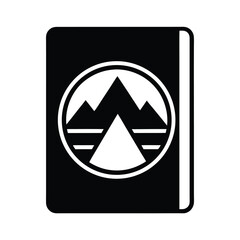 Trail Passport Stamp Icon Vector Illustration