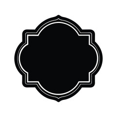 Vintage Chalkboard Frame Icon Vector Illustration