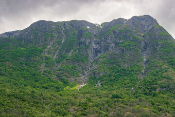 Naklejka premium Views from the cruise that goes from Flam to Gudvangen (Norway)