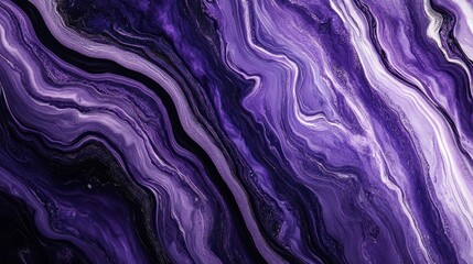 Obraz premium Abstract purple and black marbled pattern.