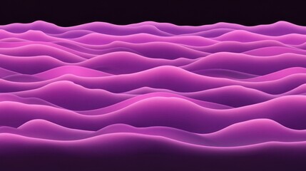 Obraz premium Abstract wavy forms in vibrant purple.
