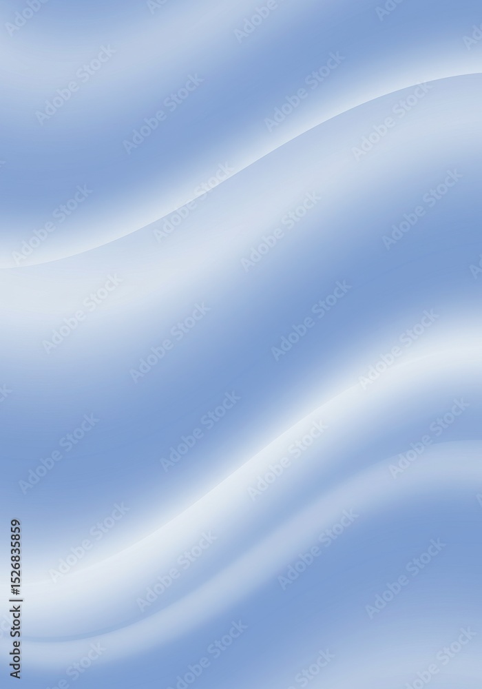 Poster serene blue wave abstract - soft blue waves create a calming and elegant abstract background. ideal 