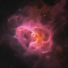 Outer Space. Pink Galaxy