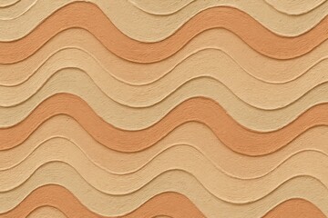 Beige 3D Waves as Background