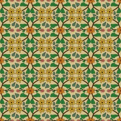 Vibrant Floral Pattern on Soft Background