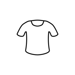 T-shirt icon, vector illustration, symbol, design logo template picture, for ui or ux isolated on white for mobile app, editable