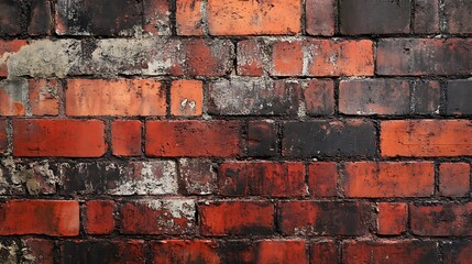 Old red brick wall texture. Abstract background and texture for design.