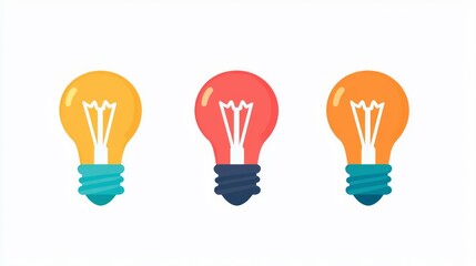 A vibrant collection of colorful light bulbs, representing innovation, creativity, and bright ideas.