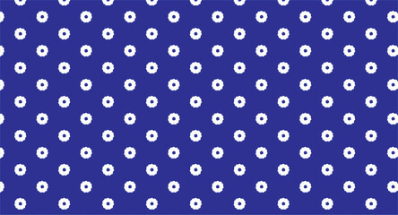 seamless pattern with blue dots circle art