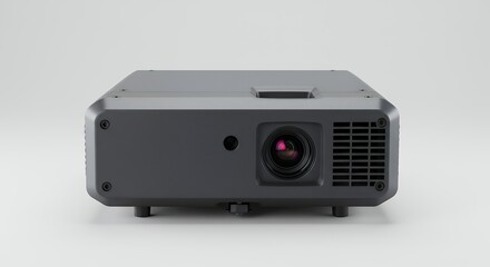 Gray projector on white background
