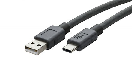 Gray usb cable