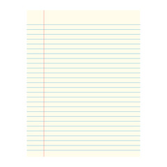 Blank page ruled paper