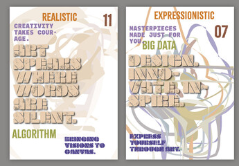 A4 Flyer Heavy Grange Typography Overlay Drop Shadow