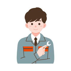 illustration design of an electrical engineer