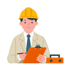 illustration design of an electrical engineer