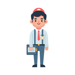 illustration design of an electrical engineer