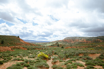 Red canyon of teruel