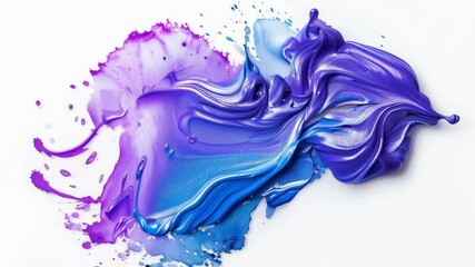 Purple and blue paint splash animation - Powered by Adobe