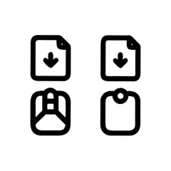 High-quality outline vector symbols bundle pack for design projects