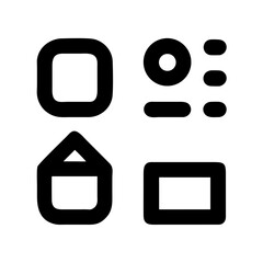 High-quality black silhouette ui icon bundle pack for design projects