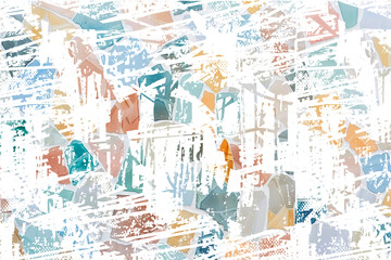 Creative Watercolor Abstract Graphic Art Texture Shape Print Modern Vintage Fashion Backdrop Fabric Beautiful Vector Geometric Minimal Blue Concept Trendy Nature Simple Artistic Paint Summer