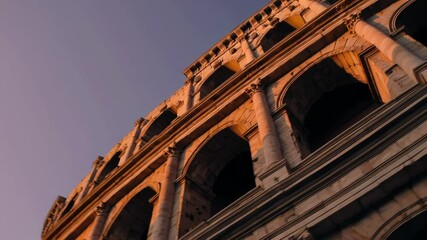 Ancient Roman Colosseum Ruins at Sunrise - Powered by Adobe